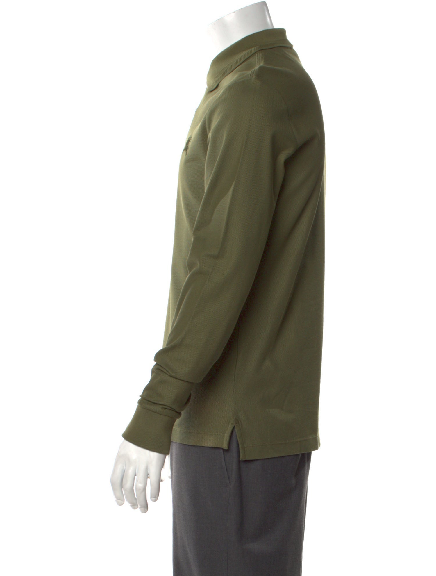 Burberry Collar Long Sleeve Polo Shirt