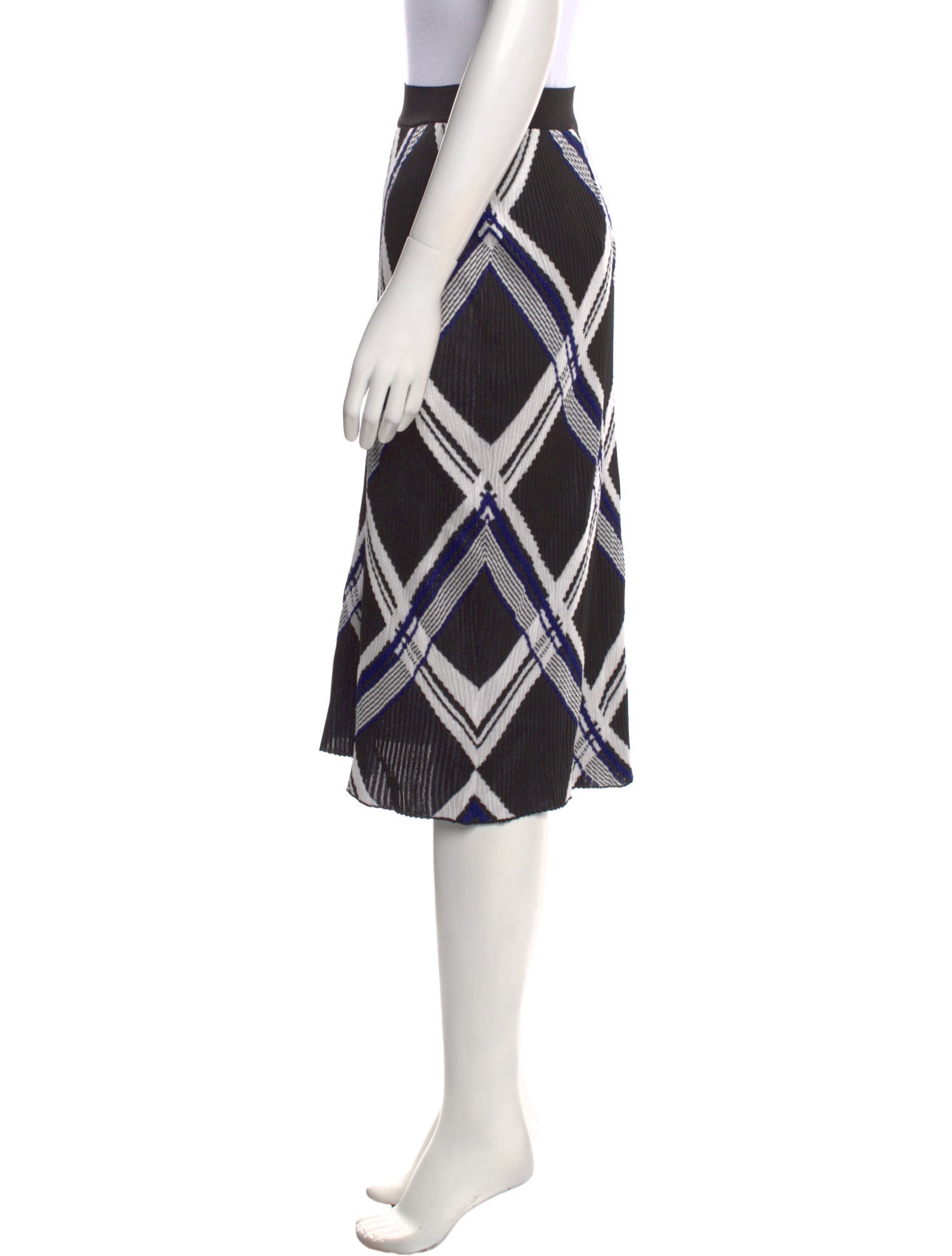 Burberry Silk Knee-Length Skirt