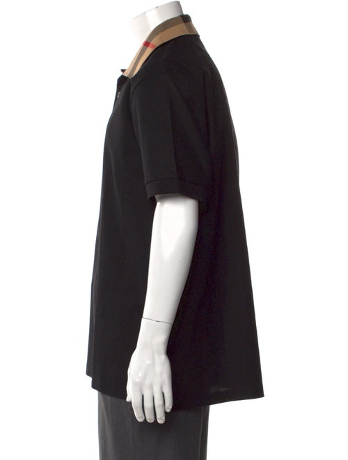 Burberry House Check Pattern Crew Neck Polo Shirt