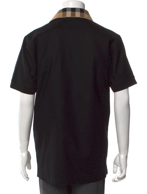 Burberry House Check Pattern Crew Neck Polo Shirt