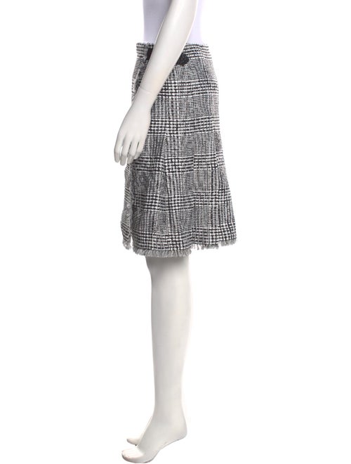 Burberry Plaid Print Knee-Length Skirt