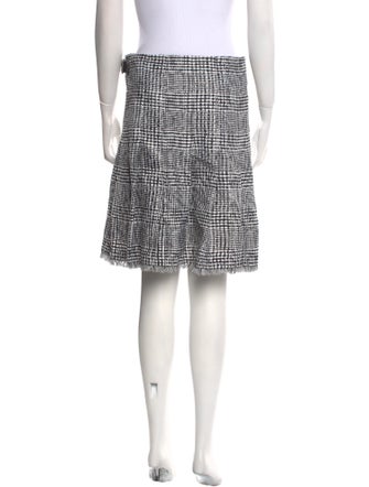 Burberry Plaid Print Knee-Length Skirt