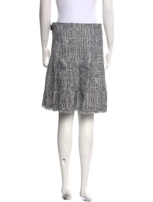 Burberry Plaid Print Knee-Length Skirt