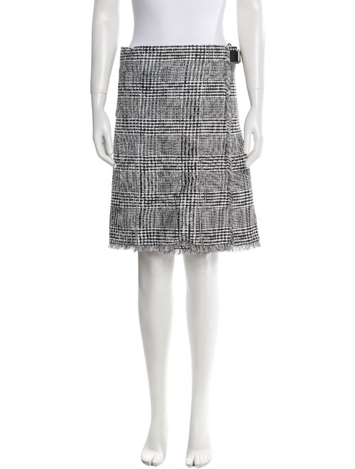 Burberry Plaid Print Knee-Length Skirt