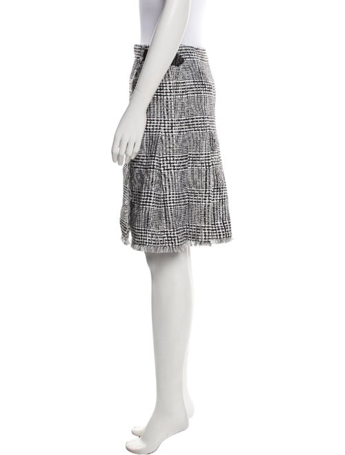 Burberry Plaid Print Knee-Length Skirt