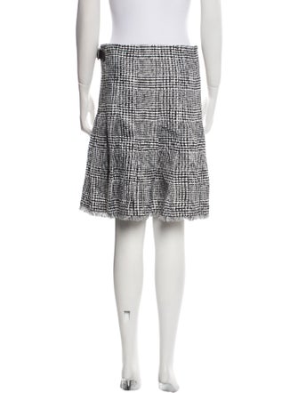 Burberry Plaid Print Knee-Length Skirt