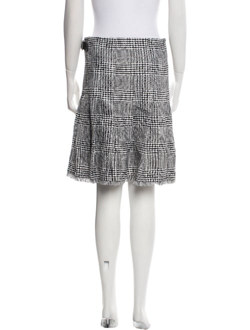 Burberry Plaid Print Knee-Length Skirt