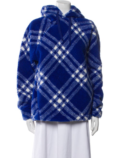 Burberry Plaid Print Crew Neck Sweatshirt