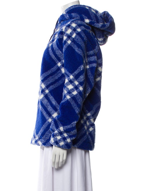 Burberry Plaid Print Crew Neck Sweatshirt