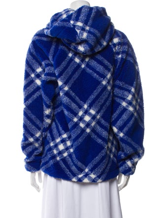 Burberry Plaid Print Crew Neck Sweatshirt