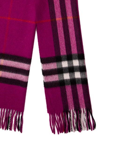 Burberry Cashmere Giant Check Scarf