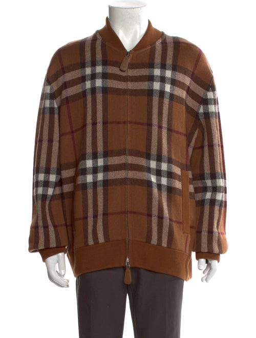 Burberry Nova Check Pattern Cashmere Pullover