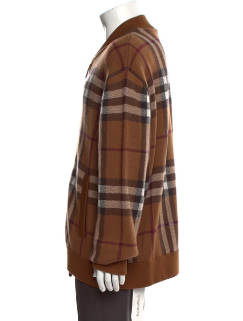 Burberry Nova Check Pattern Cashmere Pullover