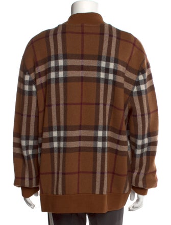 Burberry Nova Check Pattern Cashmere Pullover