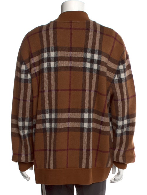 Burberry Nova Check Pattern Cashmere Pullover