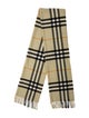 Burberry Cashmere House Check Pattern Scarf
