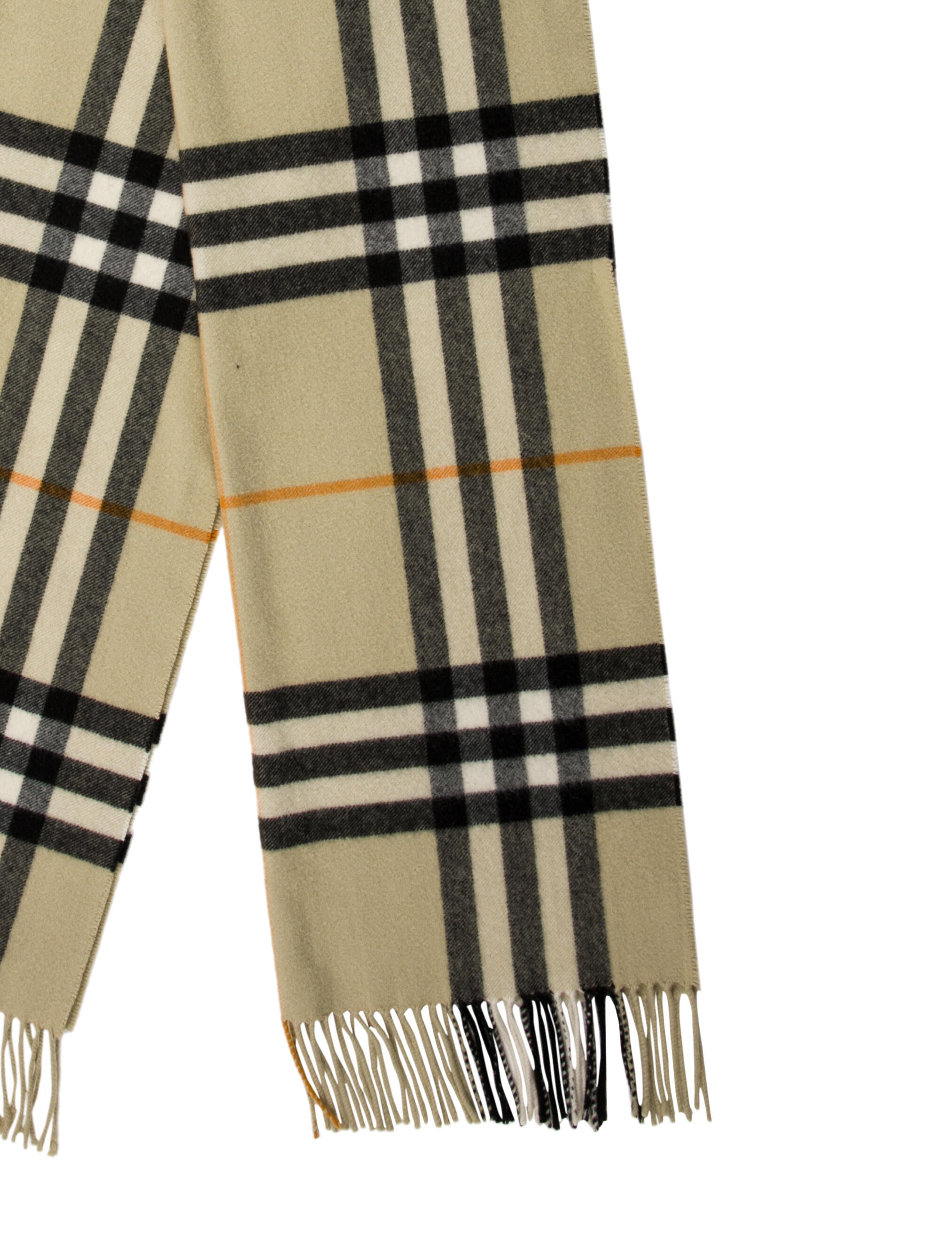 Burberry Cashmere House Check Pattern Scarf