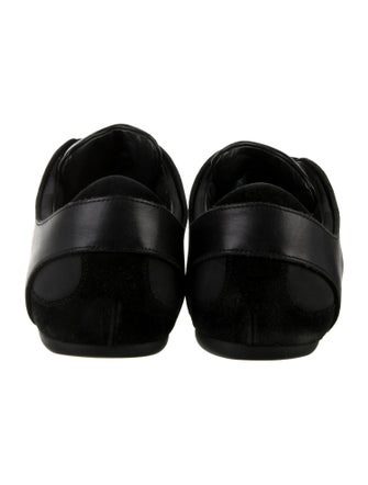 Burberry Beat Check Pattern Leather Sneakers