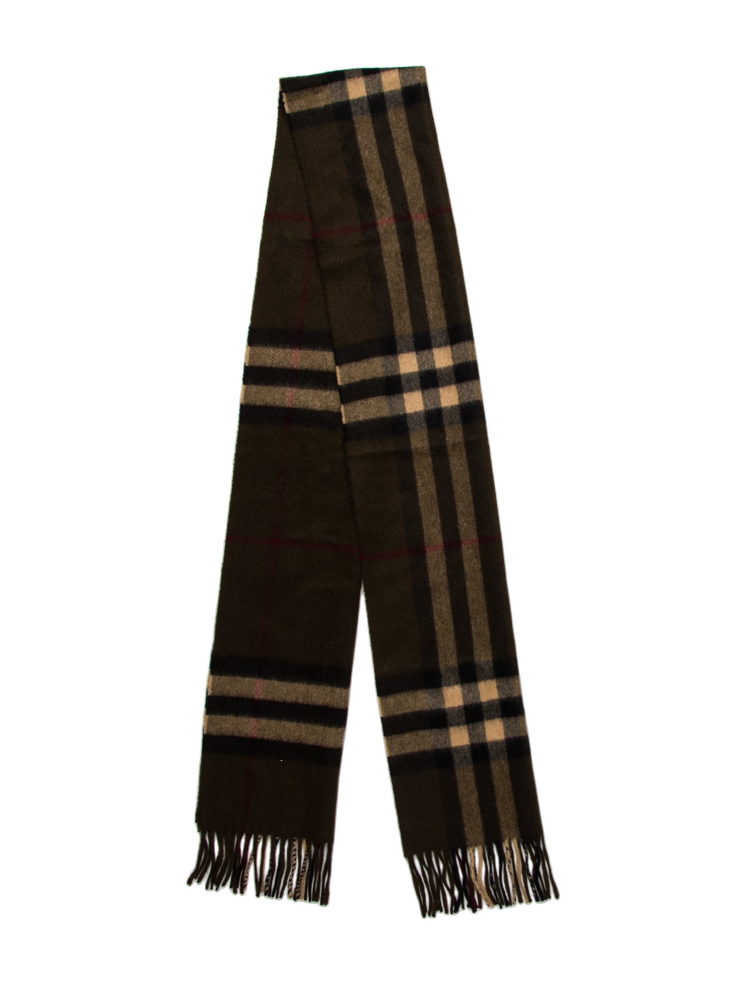 Burberry Cashmere House Check Pattern Scarf