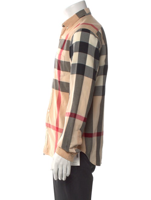 Burberry Exploded Check Pattern Long Sleeve Shirt