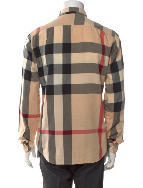 Burberry Exploded Check Pattern Long Sleeve Shirt