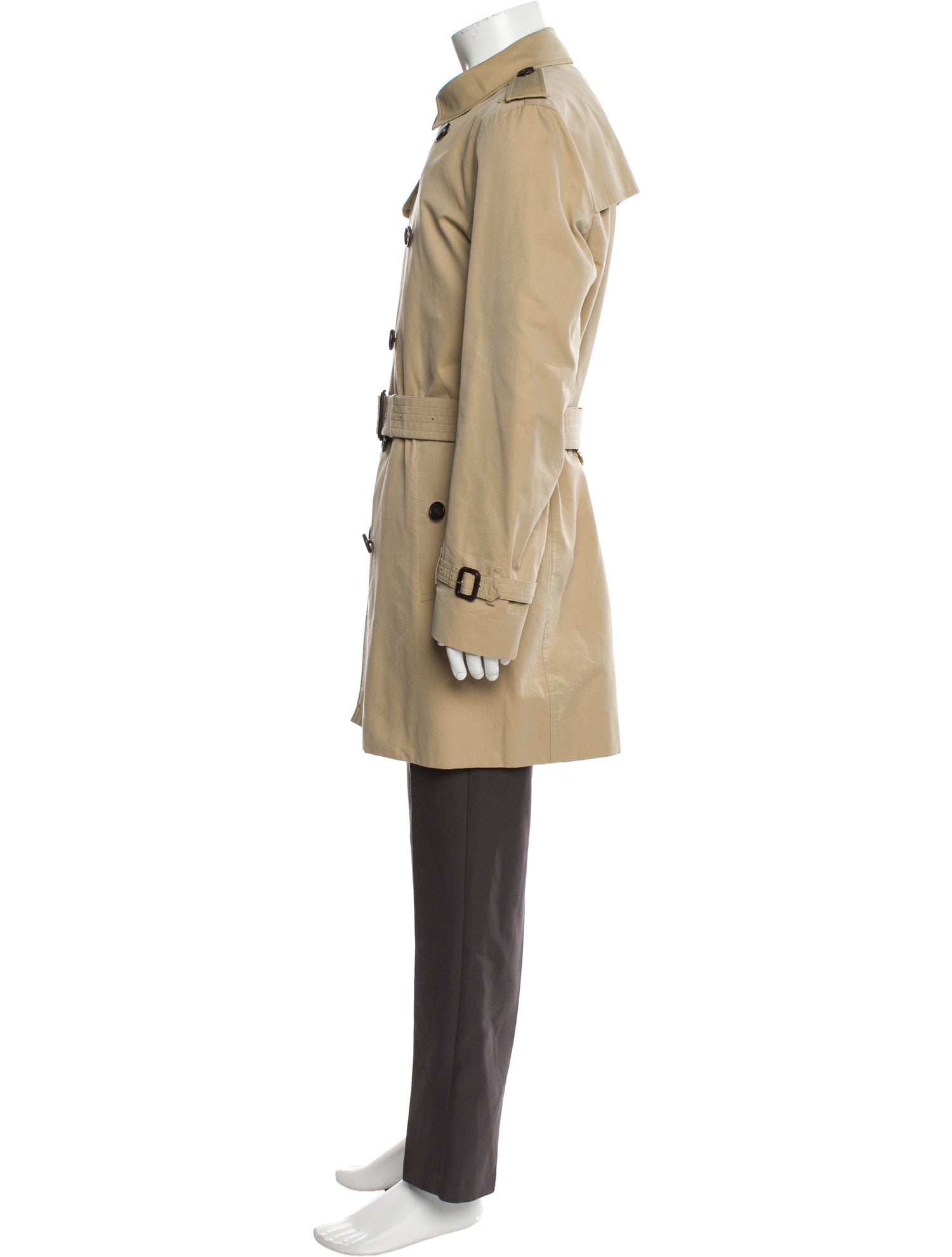 Burberry Nova Check Pattern Trench Coat