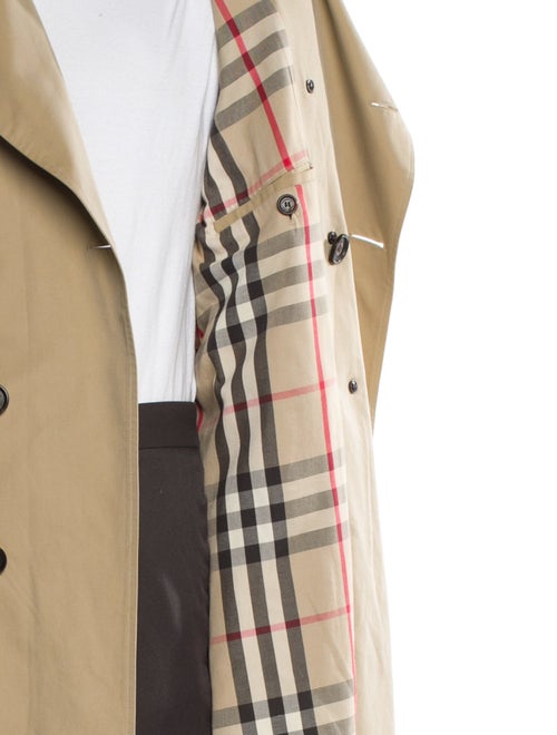 Burberry Nova Check Pattern Trench Coat