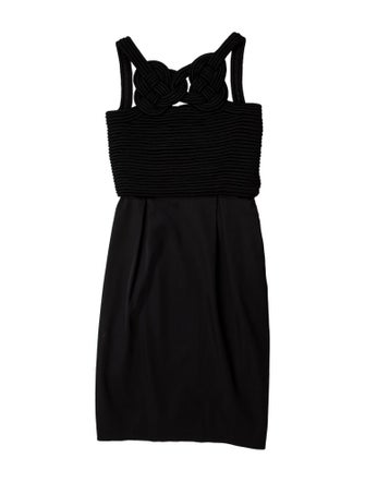 Burberry Cowl Neck Knee-Length Dress