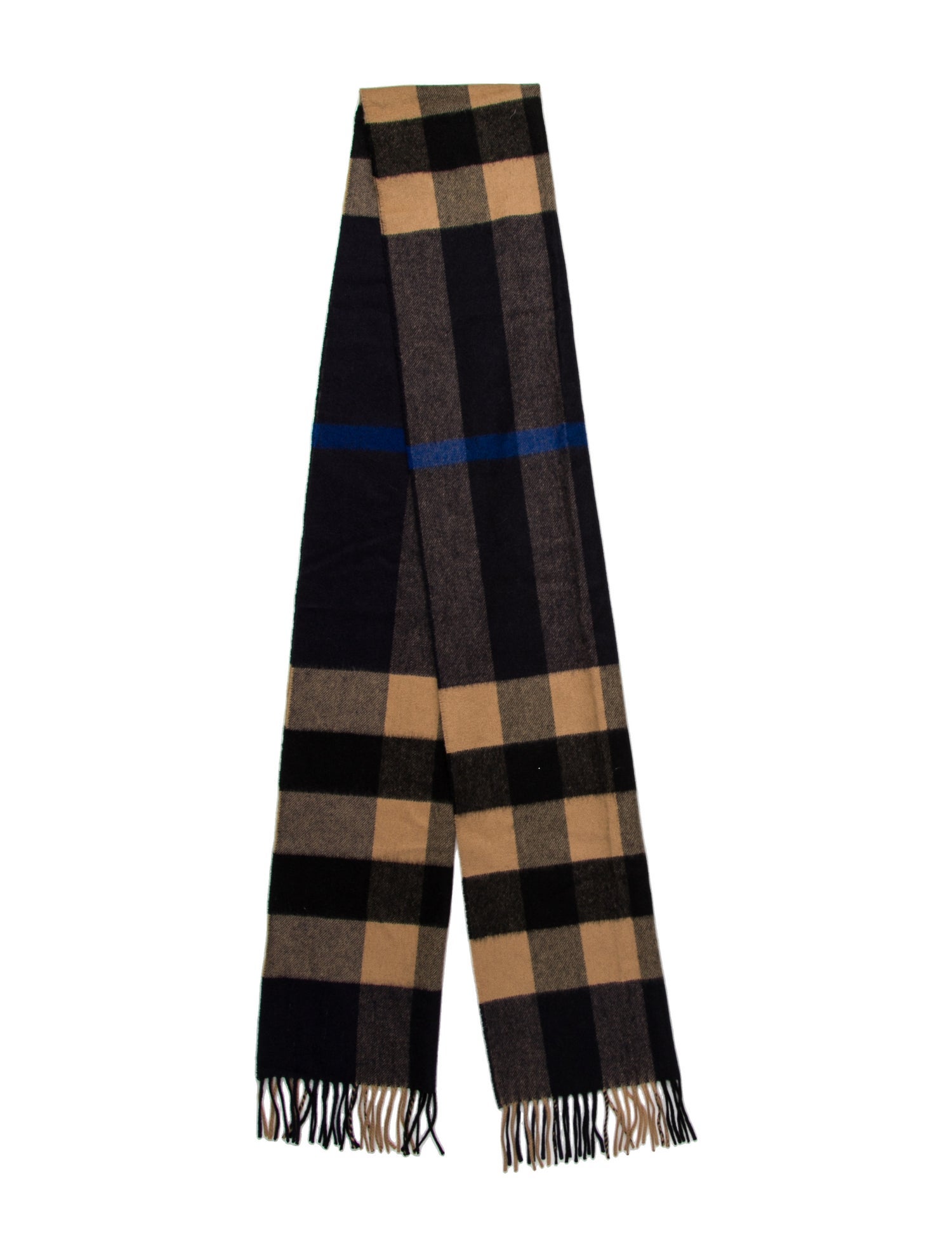 Burberry Cashmere Nova Check Pattern Scarf