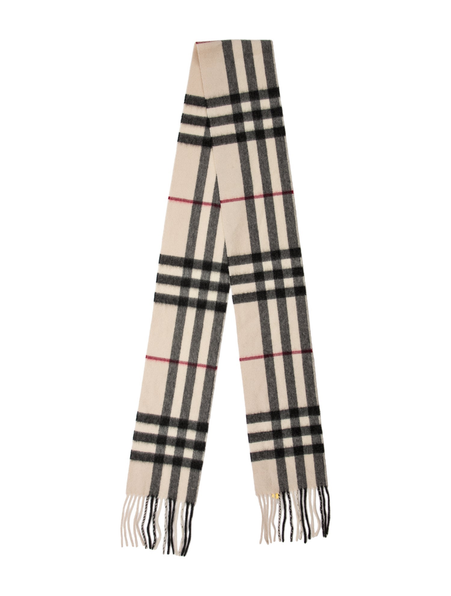 Burberry Cashmere Nova Check Pattern Scarf