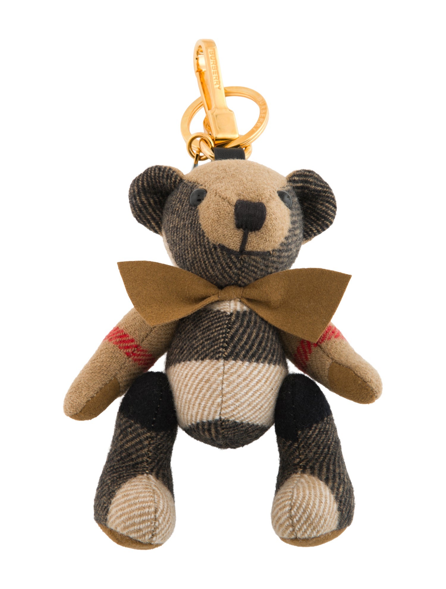 Burberry Wool-Blend Stuffed Bear Charm Keychain