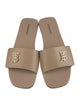 Burberry TB Monogram Leather Slides