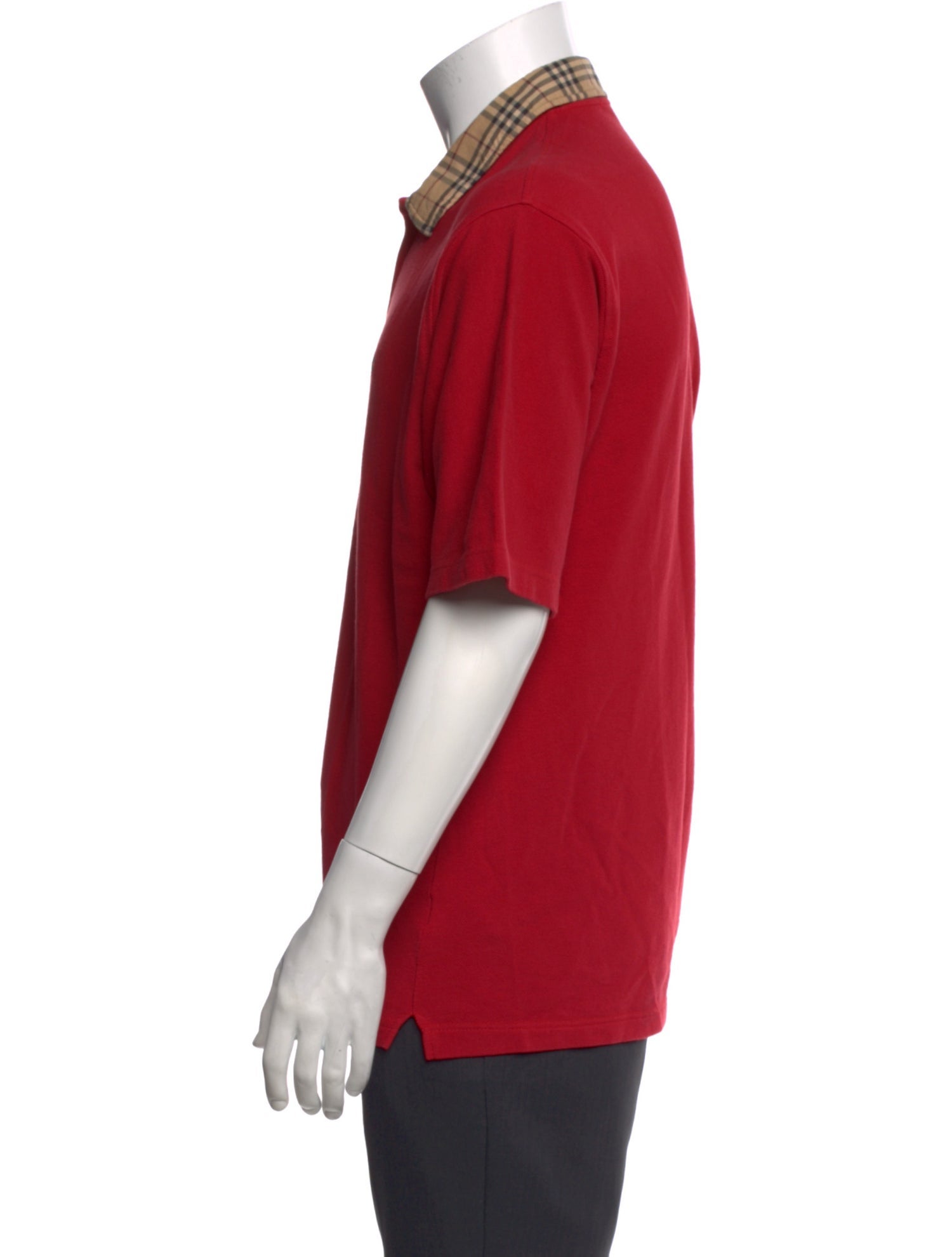 Burberry London Vintage Nova Check Pattern Polo Shirt