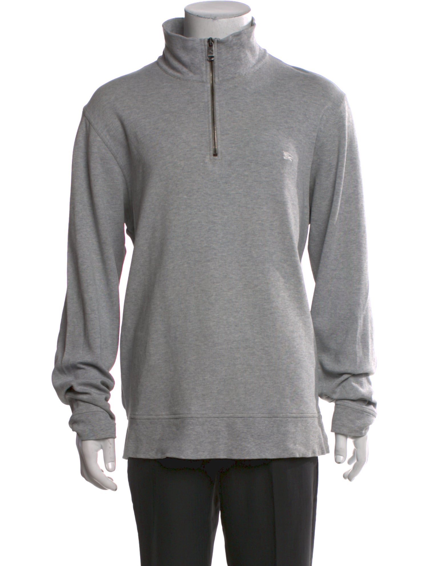 Burberry London Mock Neck Long Sleeve Sweatshirt