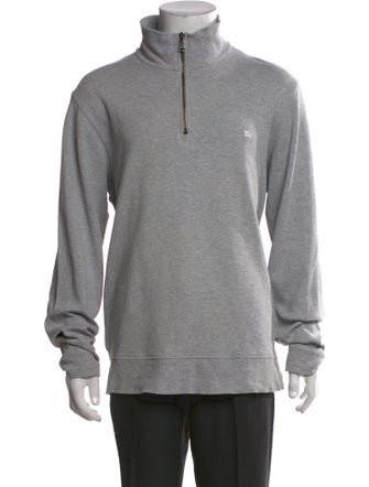 Burberry London Mock Neck Long Sleeve Sweatshirt