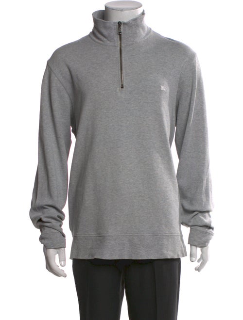 Burberry London Mock Neck Long Sleeve Sweatshirt