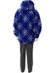 Burberry Plaid Print Turtleneck Hoodie