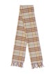 Burberry Cashmere Nova Check Pattern Scarf