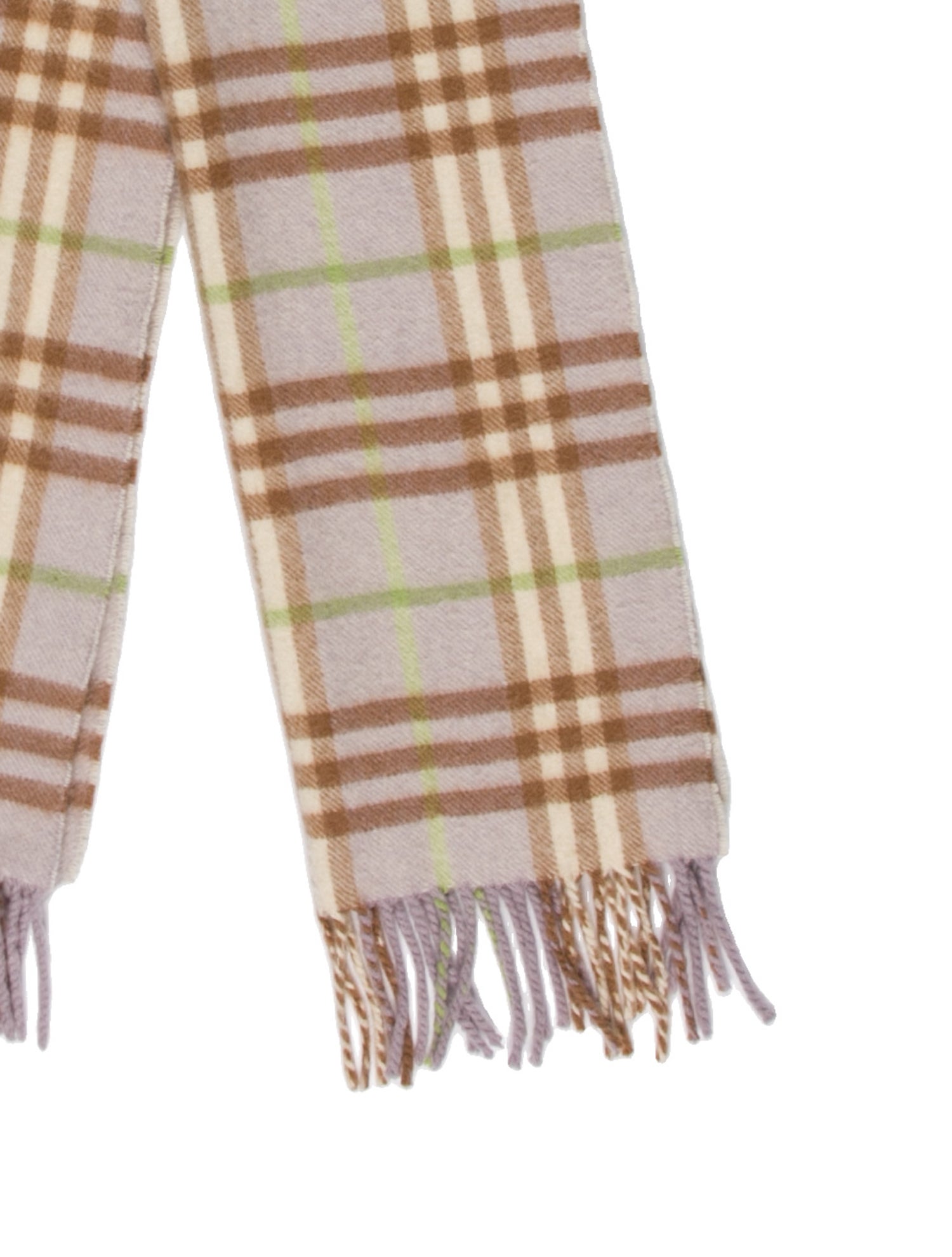 Burberry Cashmere Nova Check Pattern Scarf