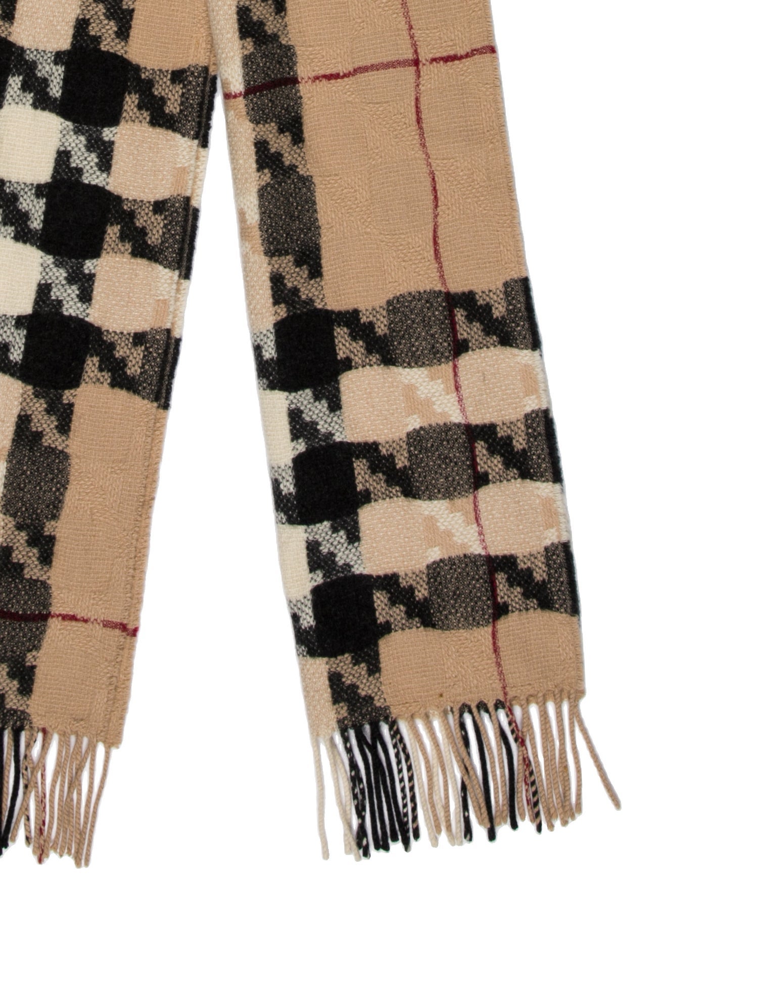Burberry London Cashmere Nova Check Pattern Scarf
