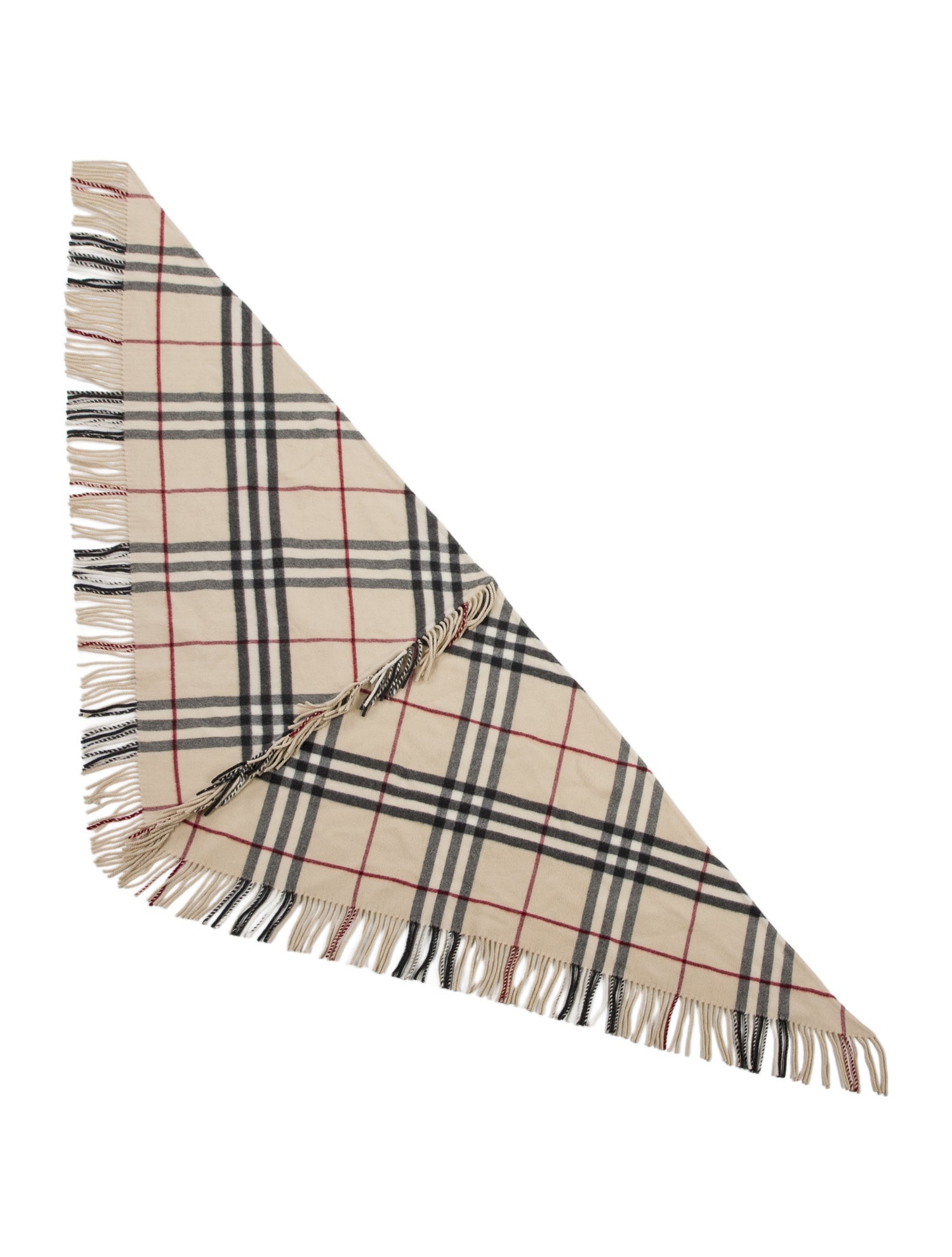 Burberry Wool Exploded Check Pattern Shawl