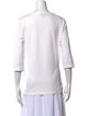 Burberry Scoop Neck Three-Quarter Sleeve T-Shirt