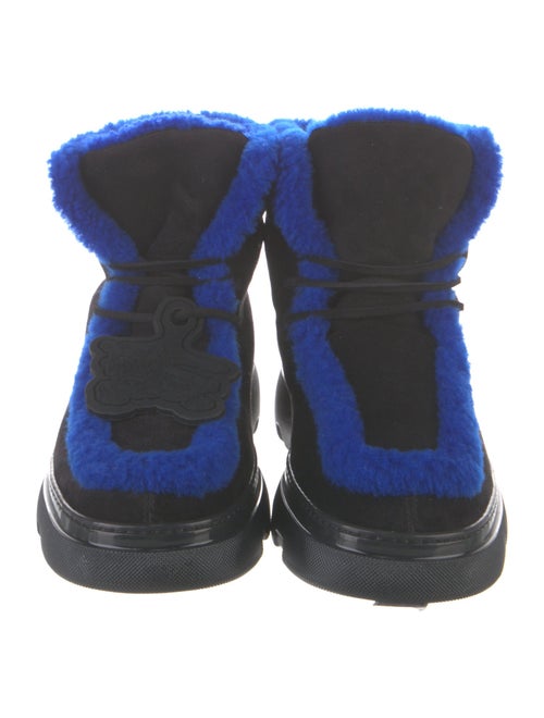 Burberry Suede Lace-Up Boots