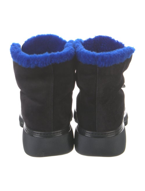 Burberry Suede Lace-Up Boots