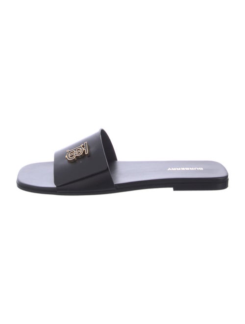 Burberry TB Monogram Leather Slides