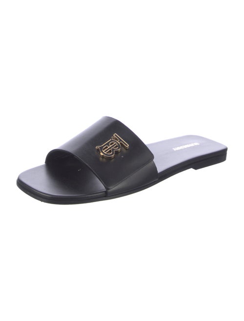 Burberry TB Monogram Leather Slides