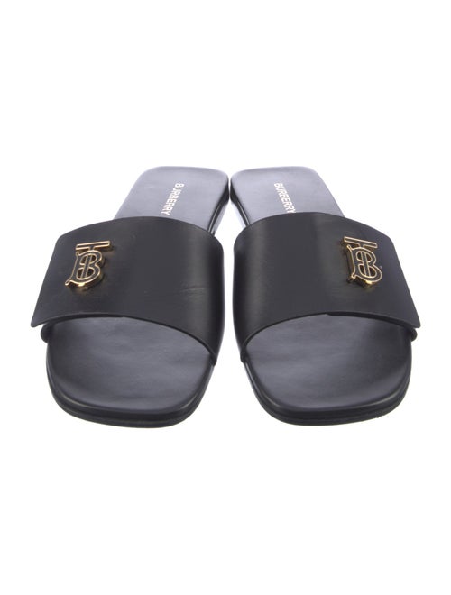 Burberry TB Monogram Leather Slides