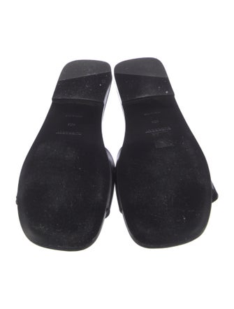 Burberry TB Monogram Leather Slides