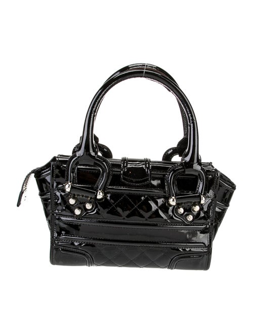 Burberry Patent Leather Top Handle Bag