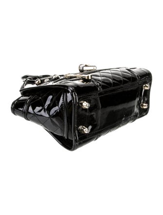 Burberry Patent Leather Top Handle Bag